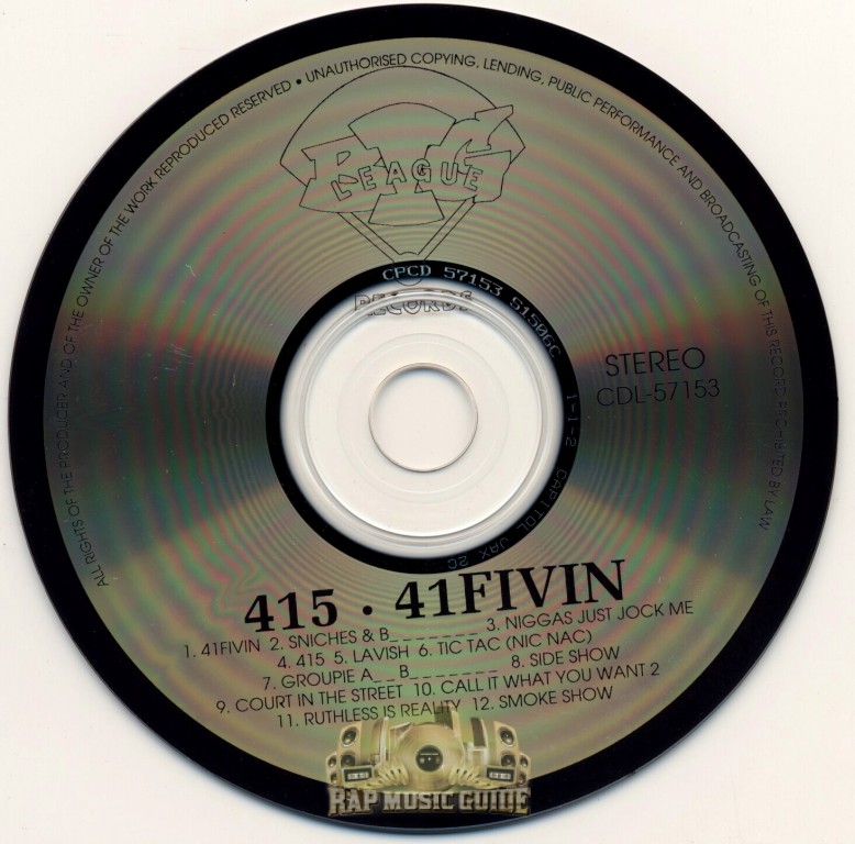 415 - 41Fivin: 2nd Press. CD | Rap Music Guide